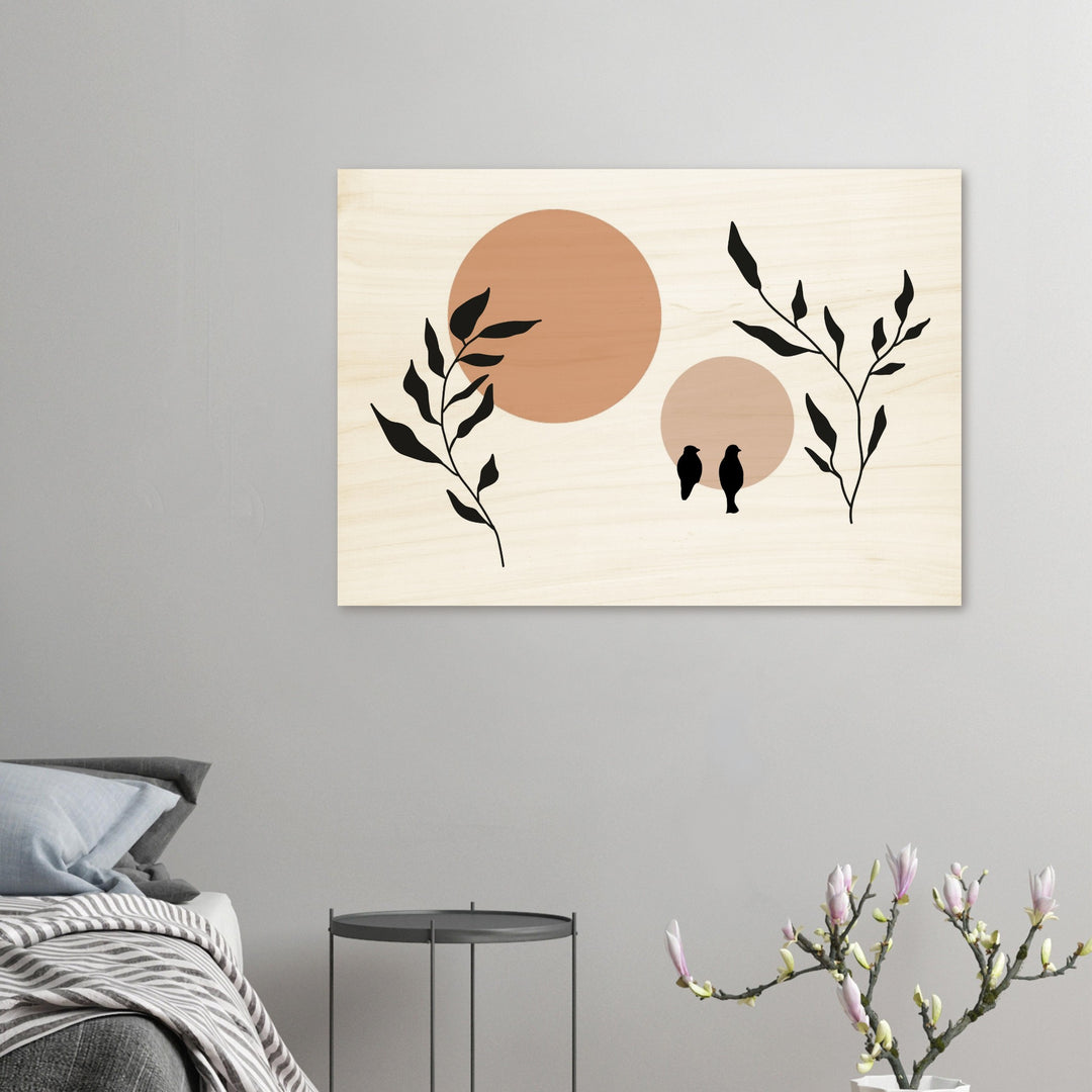 Wandbild auf Holz gedruckt - Calming Nature