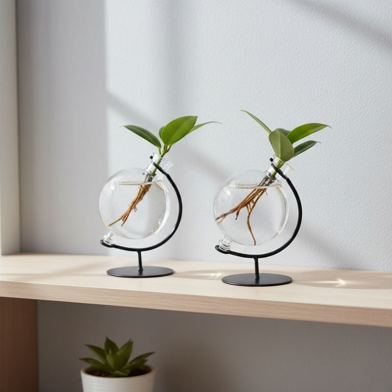 Hydroponik Pflanze 'Clusia' im Victoria Deko Glas