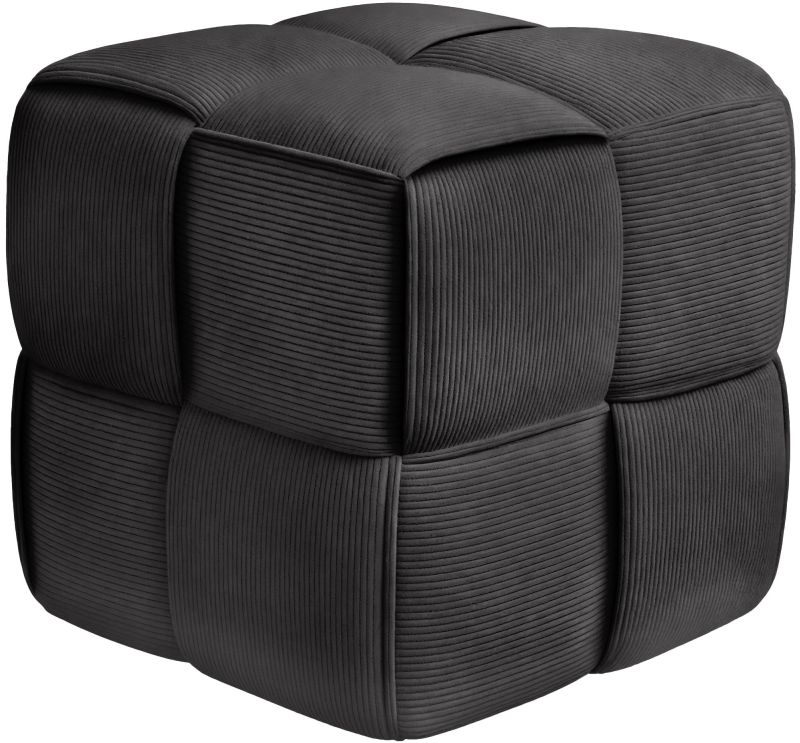 Fortuna - Würfel-Sitzhocker aus Cord