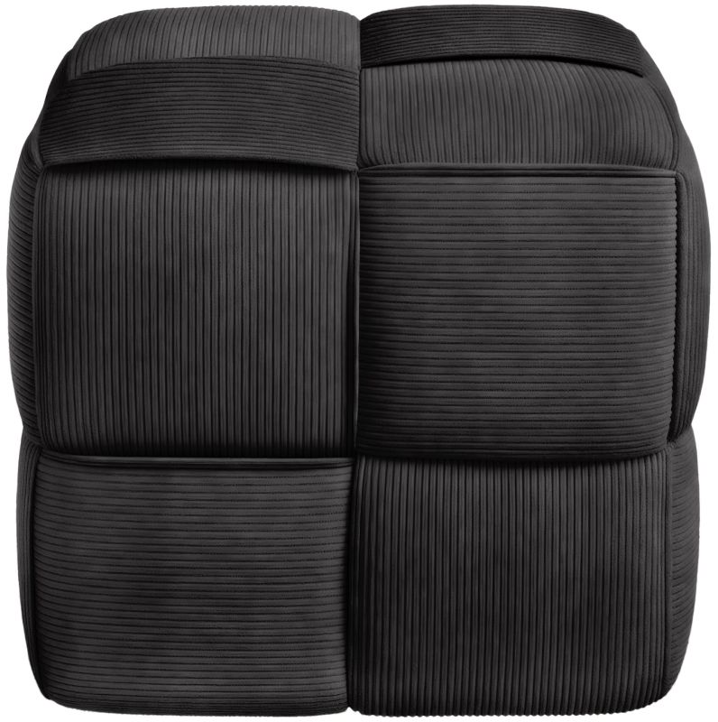 Fortuna - Würfel-Sitzhocker aus Cord