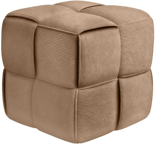 Fortuna - Würfel-Sitzhocker aus Cord