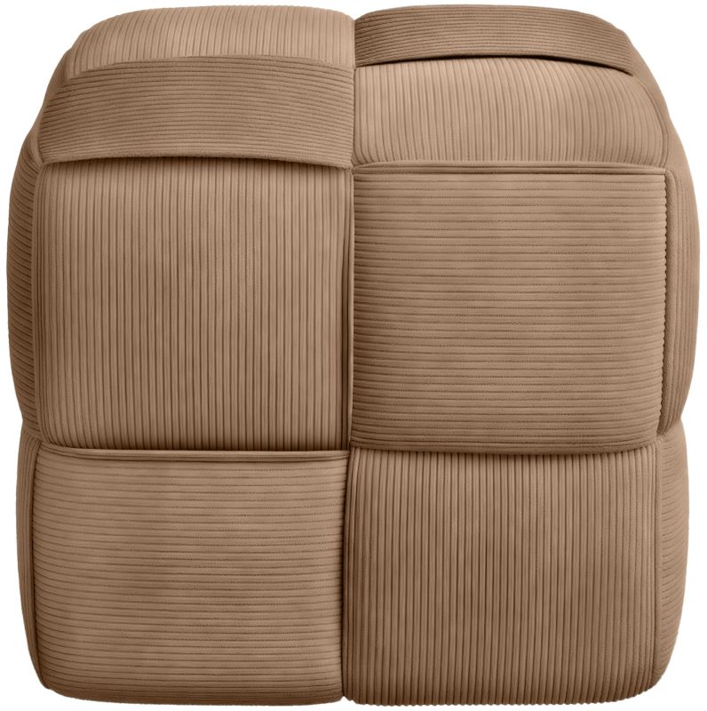 Fortuna - Würfel-Sitzhocker aus Cord