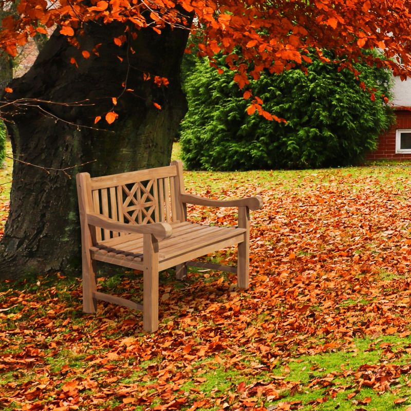 Gartenbank aus robustem Teakholz 