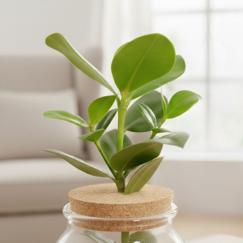 Hydropflanze Clusia im Bolglas