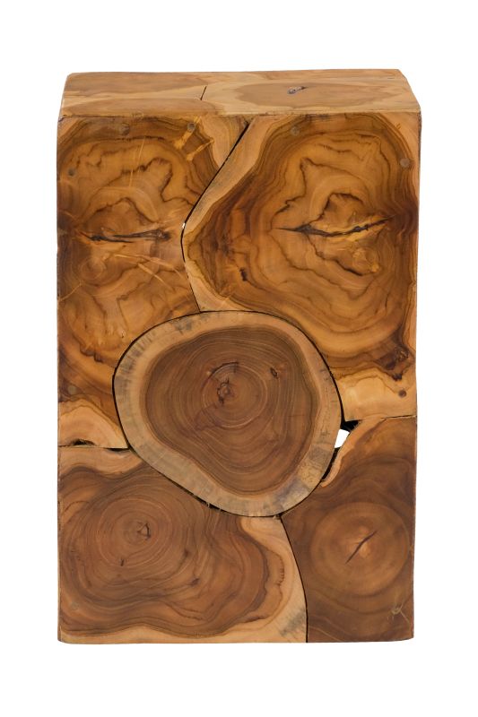 Ablagetisch Holzquader glossy aus Teakholz