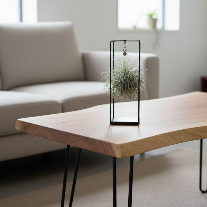 Luftpflanze Tillandsia mit Metallrahmen