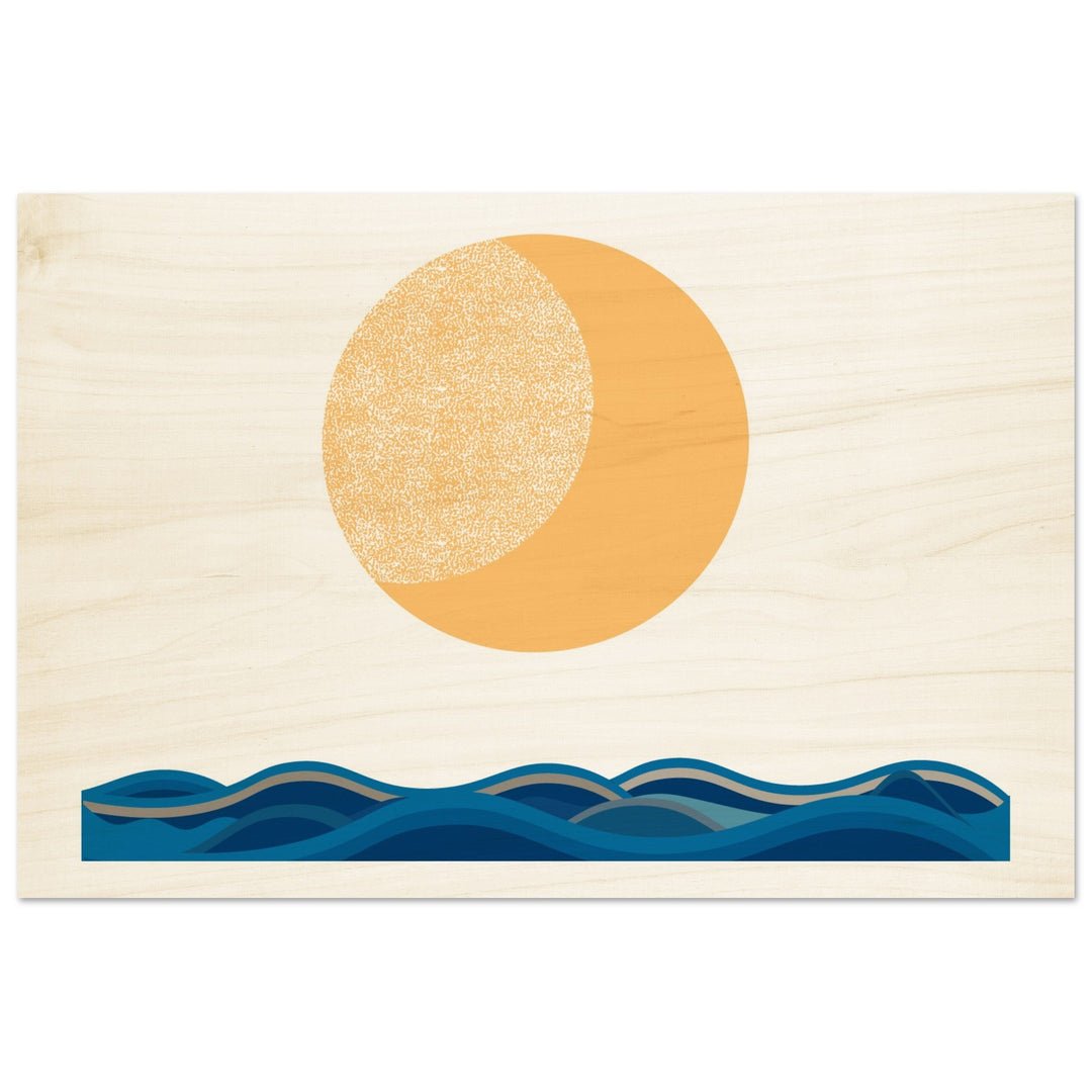 Wandbild auf Holz gedruckt: Midnight Ocean