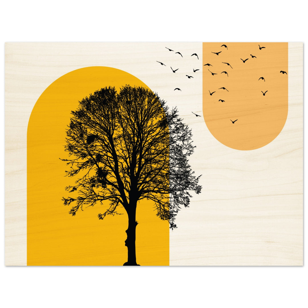 Holz-Wandbild: Sunbirds